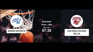 Ningbo Rockets vs Zhejiang Golden Bulls CHINA CBA BASKETBALL Pick and Prediction 1102 [upl. by Ainivad]