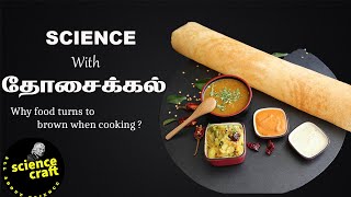 Why dosa turns to brown color while cook tamil  Maillard reaction  Patina effect  Caramelization [upl. by Ahoufe]