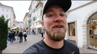 American in Bolzano Italy South Tyrol City Walking Tour [upl. by Meuse339]