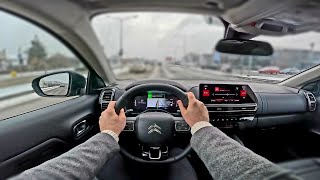 2022 Citroën C5 Aircross  Shine 15l diesel 130hp  POV Test Drive in winter time  part 2 [upl. by Seymour]