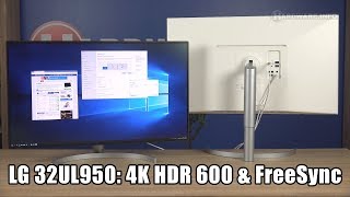 LG 32UL950W 4K met HDR 600 en FreeSync [upl. by Anuahsed33]