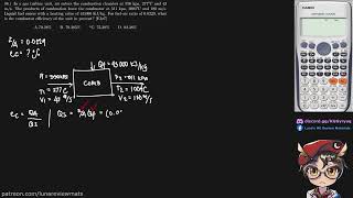 In a gas turbine unit air enters the combustion chamber at 550 kpa 277°C and 43 ms The produc [upl. by Duquette]