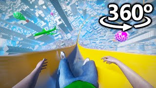 WATER SLIDE in 360°  VR  4K [upl. by Nirrac562]