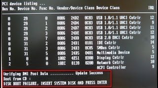 Disk Boot Failure Insert System Disk And Press EnterFIX IT [upl. by Di322]