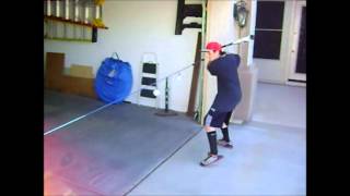 Baseball Swing Line batting training aid [upl. by Dnaltiak]