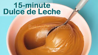 How to make Dulce de Leche in 15 Minutes  Smooth and Creamy Caramel Toffee Recipe  Baking Cherry [upl. by Hubsher]