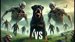 Zombies VS Rottweiler  Epic Battle  AIEnhanced [upl. by Bricker]