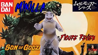 Minilla Movie Monster Series Bandai Son of Godzilla Figure Review [upl. by Damal]