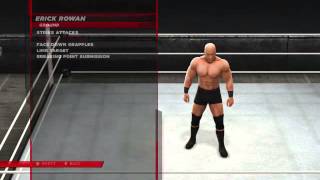 WWE2K14 Erick Rowan Moveset [upl. by Nim]