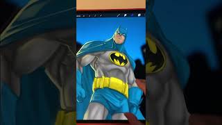 Cel shading vs soft shading arte artedigital comics dccomics dibujo digitalart thebatman [upl. by Liberati477]