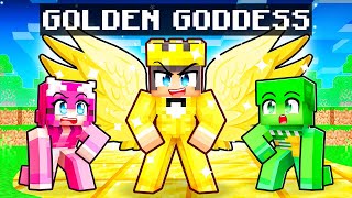 Playing as a GOLDEN GODDESS in Minecraft [upl. by Ahsinad98]