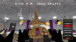 Roblox Aftons Family Diner  Springtrap Character Showcase [upl. by Drais]