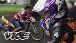 The Indonesian Teenagers Competing in Illegal Drag Races [upl. by Feenah]