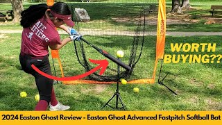 Easton Ghost Review 2024  Worth It Easton Ghost Advanced Fastpitch Softball Bat [upl. by Novihc947]