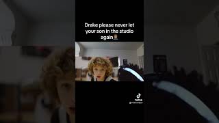 Drake Son Is The Worst Rapper foryou drake reaction [upl. by Inalaeham96]