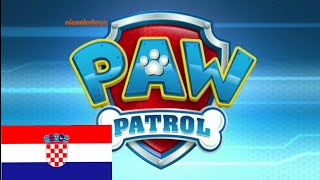 Paw Patrol Patrulla De Cachorros intro Theme Song Tema Musical in Croatian  en Croata  Hrvatski [upl. by Nollid]