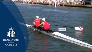 Goblets Final  Watts amp Widdicombe v Sinkovic amp Sinkovic  Henley 2018 [upl. by Cida]