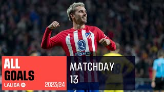 All Goals Matchday 13 LALIGA EA Sports 20232024 [upl. by Edson]