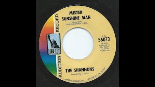 The Shannons – Mister Sunshine Man 1968 lost Jukebox Volume 93  YouTube Music [upl. by Sweatt]