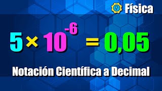 Pasar de Notación Científica a Notación Decimal  Ejercicios Resueltos [upl. by Natam859]