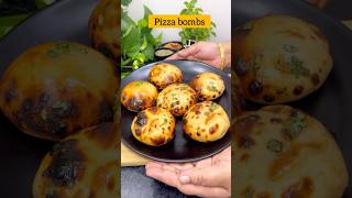 ytshorts healthy and easy pizza bombs 😍 सिर्फ एक कप आटे से बनाओ ऐसा स्नैक कि दिल खुश हो जाए [upl. by Meeharb]