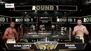 Arlen LOPEZ CARDONA Cuba vs Imam KHATAEV Russia  IBA Champions Night 2023 [upl. by Anwadal452]