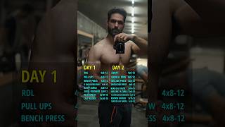 😱 2 Days Muscle Building Workout Plan  gymmotivation [upl. by Linnet]