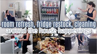 Productive Around The House Happenings Room Refresh Fridge Restock lol Cleaning Weekly Reset [upl. by Nauhs]