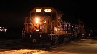 Ontario Northland’s Polar Bear Express arriving into Cochrane [upl. by Mitman]