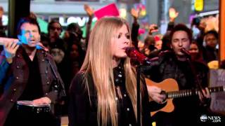 Avril Lavigne  Wish You Were Here GMA 22112011 [upl. by Olodort]