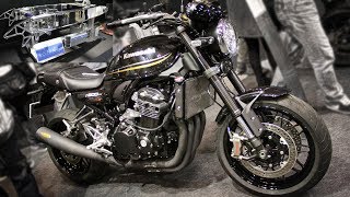 Kawasaki Z900RS Custom Machine by ノジマエンジニアリング amp ウイリー製スイングアーム [upl. by Kotick755]