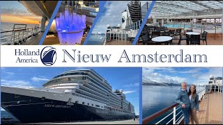 Nieuw Amsterdam Cruise Ship Tour updated for 2024  Full deckbydeck detailed [upl. by Jervis692]