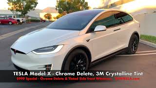 TESLA Model X Chrome Delete from RPM TESLA [upl. by Iror]