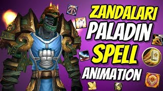 Paladin Spell Animation Zandalari Troll  WoW Patch 815  World of Warcraft Battle for Azeroth [upl. by Nemracledairam]