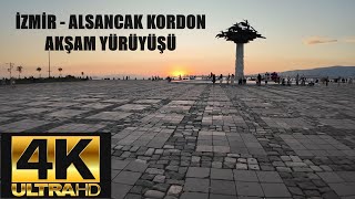 İZMİR  ALSANCAK KORDON AKŞAM YÜRÜYÜŞ TURU 4K [upl. by Annerahs]