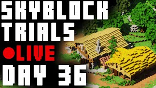 🔴 PROGRESS Hypixel Skyblock TRIALS  GARDEN Day 36 LIVE Session Trials Tasks Map Twitch [upl. by Drabeck]