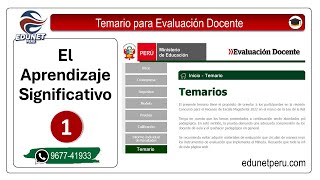 Evaluación Docente 2024  Aprendizaje Significativo  Cuando es Significativo el Aprendizaje [upl. by Inalan]