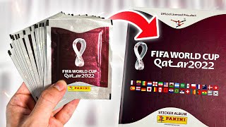 Trying to COMPLETE my PANINI WORLD CUP 2022 STICKER ALBUM Pack Opening [upl. by Sugden]