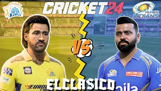 Eliminator 1  CSK vs MI  DHONI vs ROHIT  IPL in Cricket 24 Live [upl. by Novj]