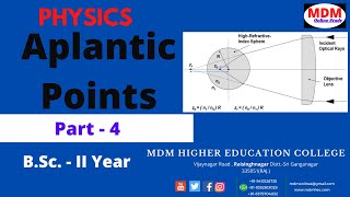 Aplantic Points  Physics  BSc II Year  Part4  By Rajdeep Sir  MDM Higher Edu College [upl. by Llennhoj40]