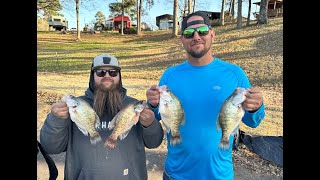 Early Spring Crappie Fishing  PreSpawn  Lake Millwood Arkansas [upl. by Etnoved]