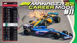 STOP 🔴 FIRST EVER RED FLAG 🔴 F1 MANAGER 22 CAREER MODE Part 11 [upl. by Yenffad]