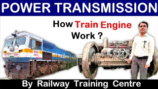 Power Transmission in Locomotive  How a Diesel Locomotive Works  How Locomotive engine works [upl. by Redyr53]