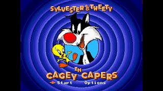 Sylvester and Tweety in Cagey Capers SMD  TAS walkthrough PAL [upl. by Libys]