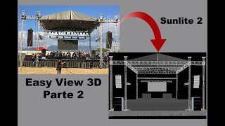 Sunlite 2  Creando Escenario Virtual con Easy View 3D Pt2 [upl. by Nivled120]