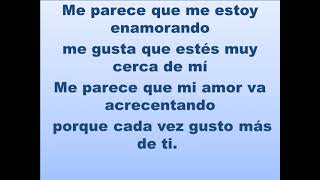 ME PARECE QUE ME ESTOY ENAMORANDO LOS BRIOS LETRA [upl. by Aeret]