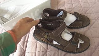 Mat Star Mens Sandals Brown 059226 Size 45 Unboxing and Test [upl. by Linders]