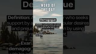 UNLOCK Your Vocabulary  Daily Words for Better Communication  DEMAGOGUE Definition and Example [upl. by Gordie956]