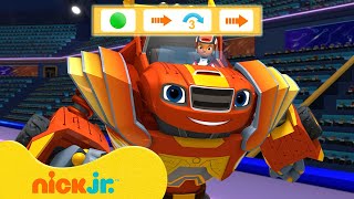 Blaze and Crusher Run in a Robot Race 🤖 Blaze and the Monster Machines  Nick Jr [upl. by Hunger]