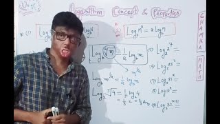 Basic properties Logarithm amp examples for 11th12thJee MainNDA L3 [upl. by Yoreel]